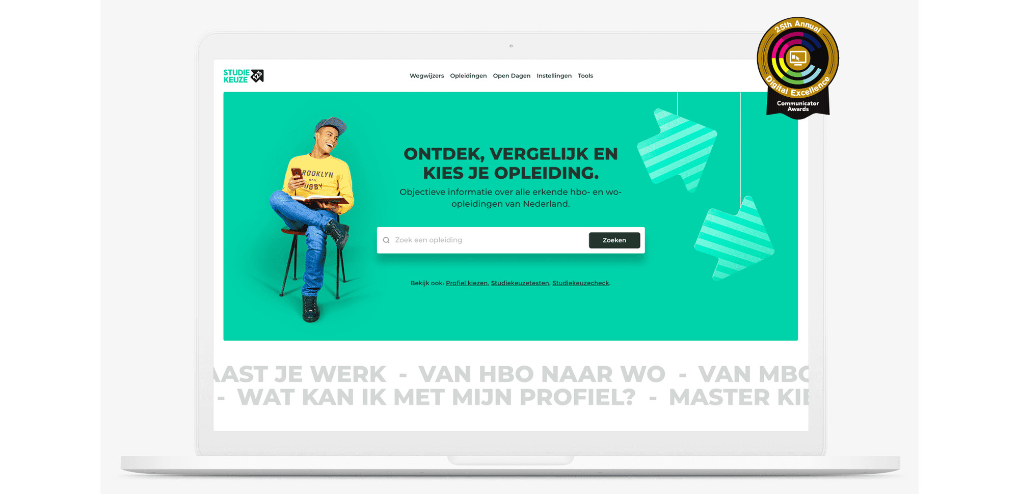 Internationale Communicator Award voor Studiekeuze123.nl